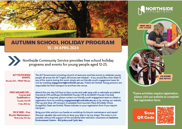 Autumn School Holiday Program
