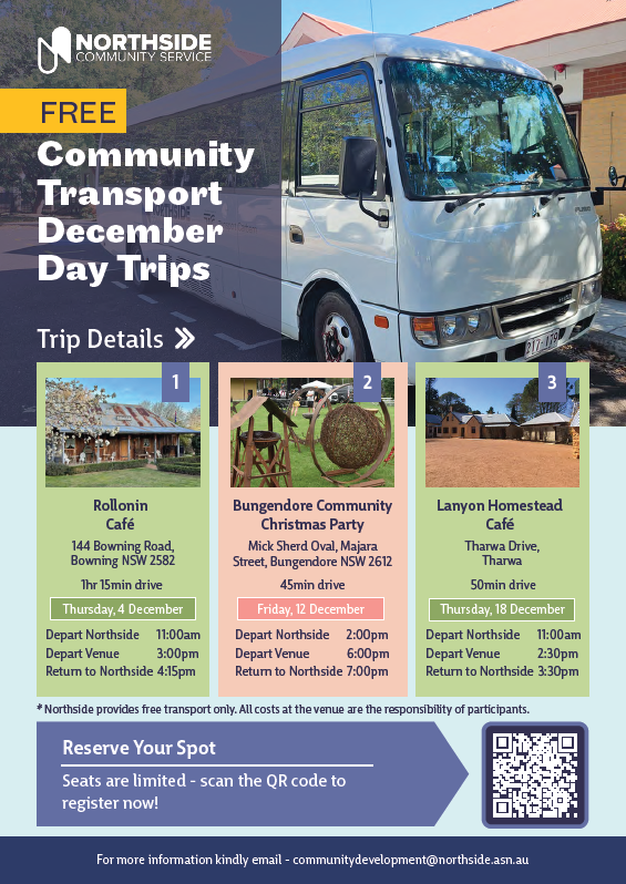 December Trips Free Community Transport